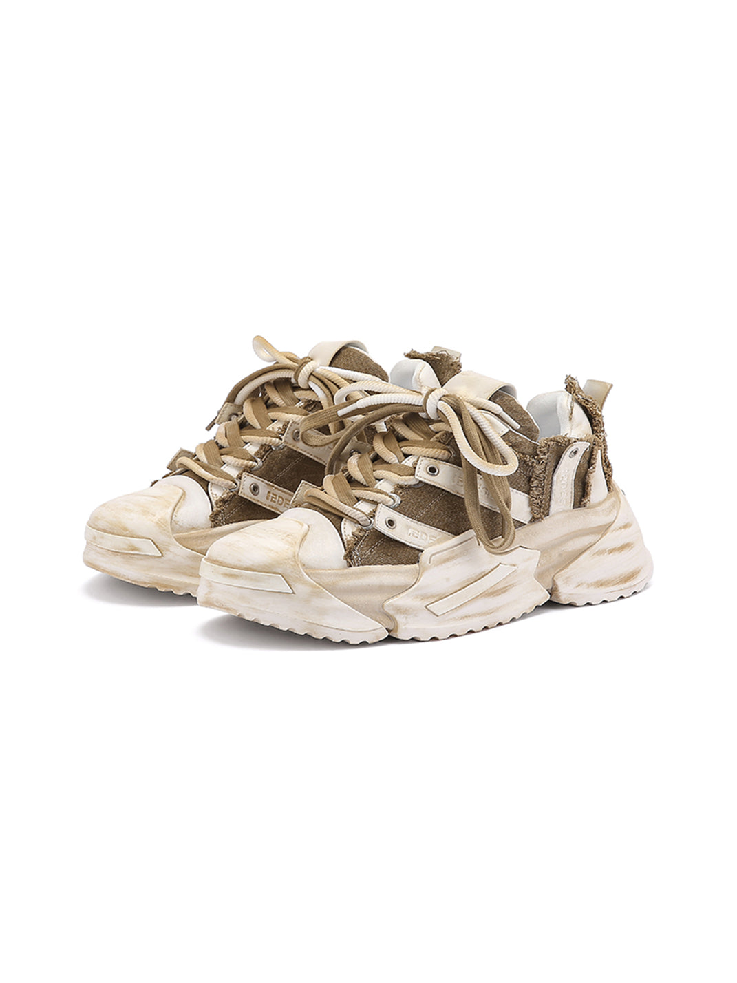 M88M丨Chunky Dirty Couple Skateboard Sneakers-Khaki - PSYLOS 1, M88M丨Chunky Dirty Couple Skateboard Sneakers-Khaki, Shoes, M88M, PSYLOS 1